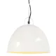 Kerek fehér ipari vintage függőlámpa 25 W 31 cm E27
