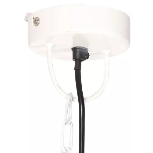 Kerek fehér ipari vintage függőlámpa 25 W 31 cm E27