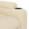 Krémszínű szövet dönthető fotel