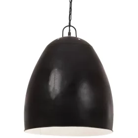 Kerek fekete ipari függőlámpa 25 W 42 cm E27