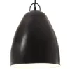 Kerek fekete ipari függőlámpa 25 W 32 cm E27