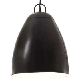Kerek fekete ipari függőlámpa 25 W 32 cm E27