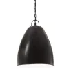 Kerek fekete ipari függőlámpa 25 W 32 cm E27