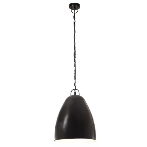 Kerek fekete ipari függőlámpa 25 W 32 cm E27