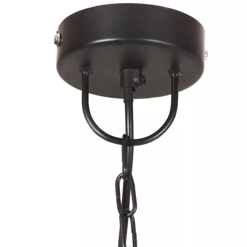 Kerek fekete ipari függőlámpa 25 W 32 cm E27