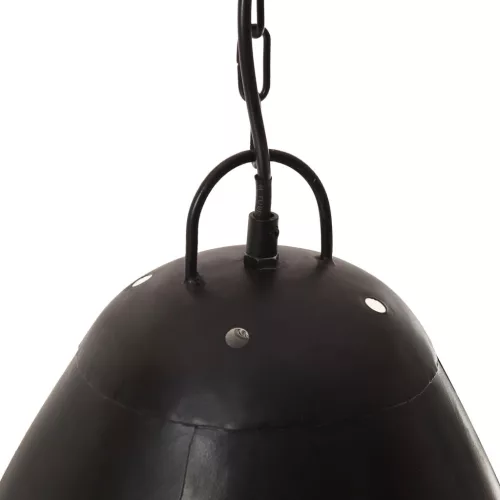 Kerek fekete ipari függőlámpa 25 W 32 cm E27