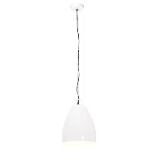 Kerek fehér ipari függőlámpa 25 W 32 cm E27