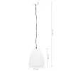 Kerek fehér ipari függőlámpa 25 W 32 cm E27