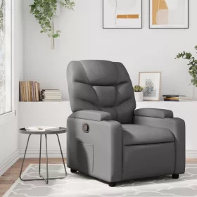 Szürke műbőr relaxfotel
