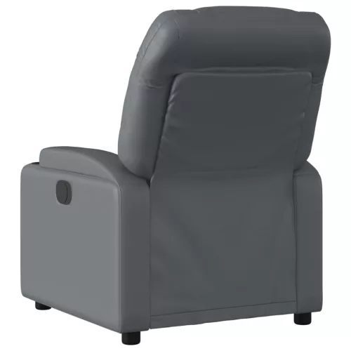 Szürke műbőr relaxfotel
