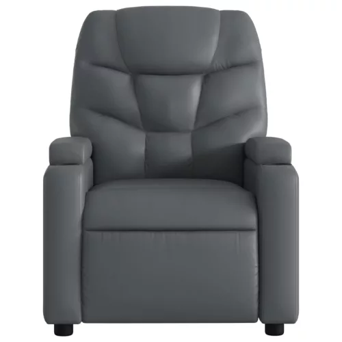 Szürke műbőr relaxfotel