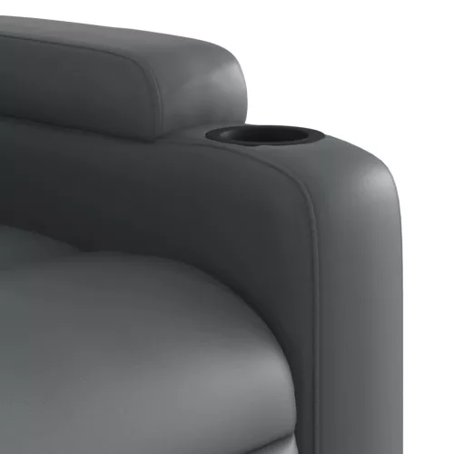 Szürke műbőr relaxfotel