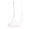 Kerek fehér függőlámpa 25 W 48 cm E27