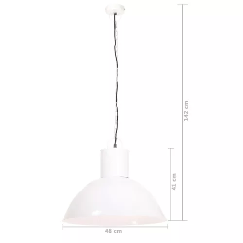 Kerek fehér függőlámpa 25 W 48 cm E27