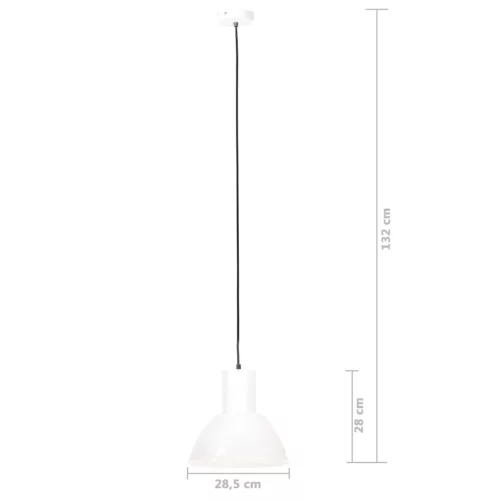Kerek fehér függőlámpa 25 W 28,5 cm E27