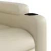 Krémszínű műbőr relaxfotel