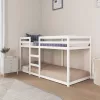 Fehér tömör fenyőfa emeletes ágy 90 x 200 cm