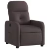 Sötétbarna szövet elektromos dönthető fotel