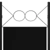 Fekete 6 paneles paraván 240 x 180 cm