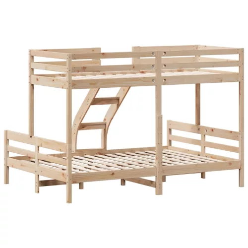 Tömör fenyőfa emeletes ágy 80x200/140x200 cm