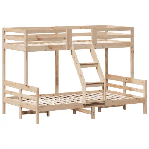 Tömör fenyőfa emeletes ágy 90x200/120x200 cm