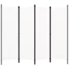 Fehér 4 paneles paraván 200 x 180 cm