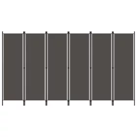 Antracitszürke 6 paneles paraván 300 x 180 cm