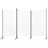 Fehér 3 paneles szövetparaván 260x180 cm