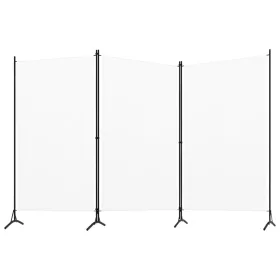 Fehér 3 paneles szövetparaván 260x180 cm