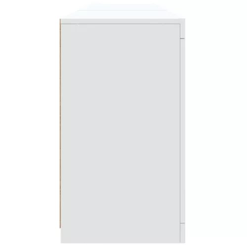 Fehér tálalószekrény LED-világítással 162 x 37 x 67 cm