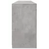Betonszürke tálalószekrény LED-világítással 162 x 37 x 67 cm