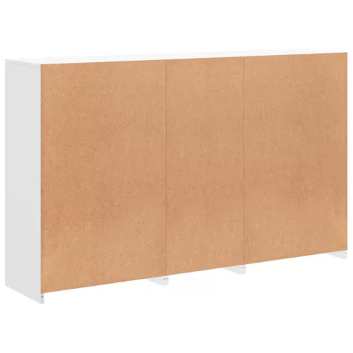 Fehér tálalószekrény LED-világítással 162 x 37 x 100 cm