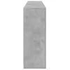 Betonszürke tálalószekrény LED-világítással 181,5 x 37 x 100 cm