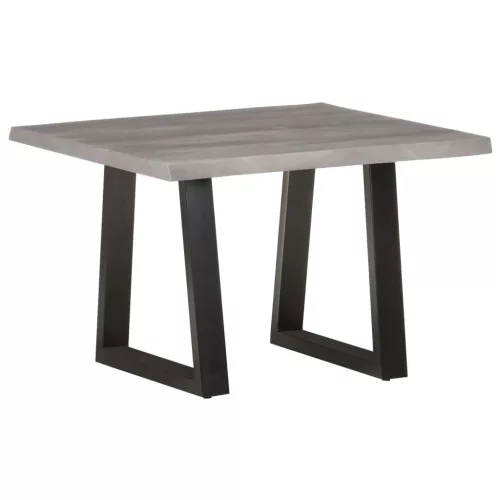 Tömör akácfa dohányzóasztal természetes szélekkel 60x60x40 cm