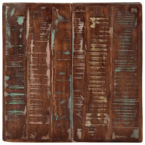 Tömör újrahasznosított fa bisztróasztal 60 x 60 x 76 cm