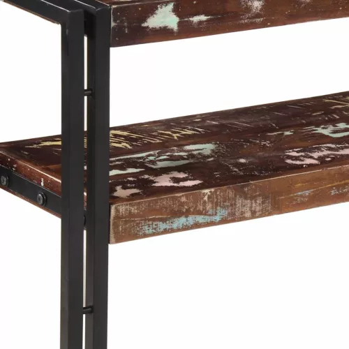 Tömör újrahasznosított fa tálalóasztal 90 x 30 x 75 cm