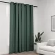 Zöld vászonhatású sötétítőfüggöny fűzőkarikával 290 x 245 cm