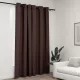 Tópszínű vászonhatású sötétítőfüggöny fűzőkarikával 290x245 cm