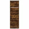 Füstös tölgy cipőszekrény 4 kihajtható fiókkal 60x34x187,5 cm