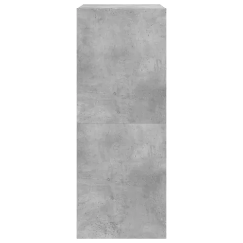 Betonszürke cipőszekrény 2 kihajtható fiókkal 60 x 42 x 108 cm