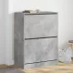 Betonszürke cipőszekrény 2 kihajtható fiókkal 80 x 42 x 108 cm
