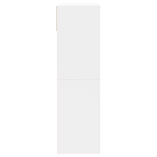 Fehér cipőszekrény 2 kihajtható fiókkal 80 x 34 x 116 cm