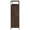 Barna tölgy cipőszekrény 4 kihajtható fiókkal 100x34x112 cm