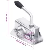 Utánfutó támasztókerék 2 tartócsővel 2 osztott bilinccsel 60 mm