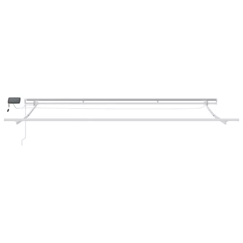 Burgundi vörös kézzel kihúzható LED-es napellenző 400 x 300 cm