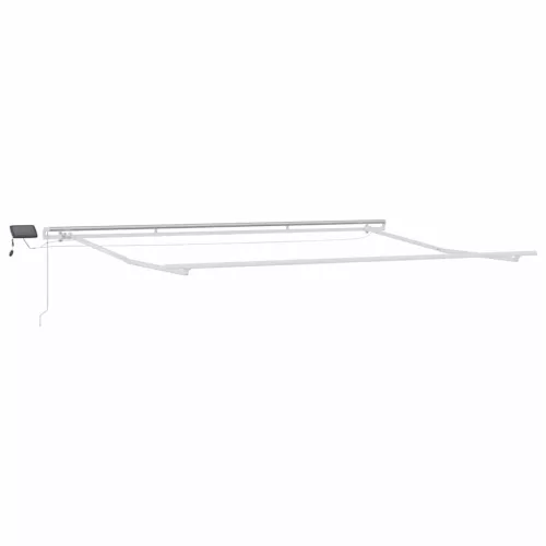 Burgundi vörös kézzel kihúzható LED-es napellenző 400 x 300 cm