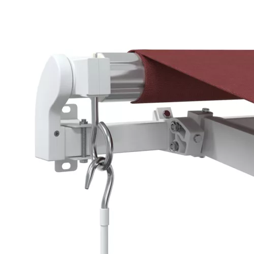 Burgundi vörös kézzel kihúzható napellenző 350 x 250 cm