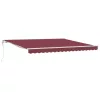 Burgundi vörös automata napellenző 400 x 300 cm