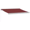 Burgundi vörös kézzel kihúzható napellenző 350 x 250 cm