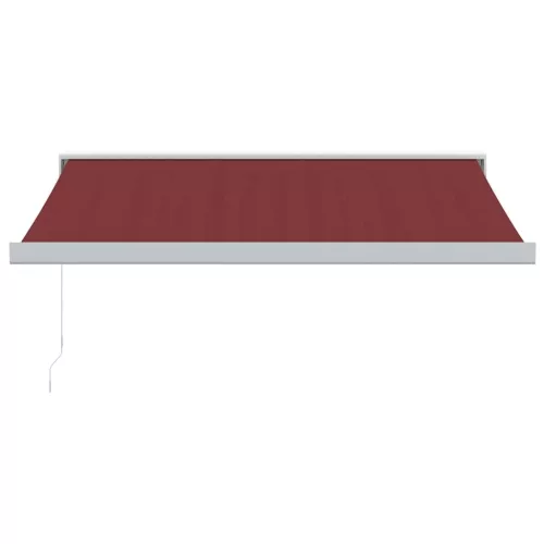 Burgundi vörös kézzel kihúzható napellenző 350 x 250 cm